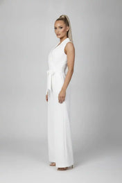 Giuliana Women's Jumpsuit | Sleeveless Design with V-Neck