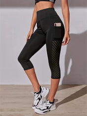 Hannah Women's Capri Leggings | High Waist Design with Pockets