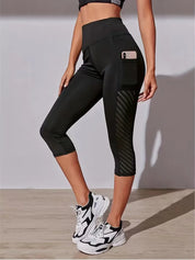 Hannah Women's Capri Leggings | High Waist Design with Pockets