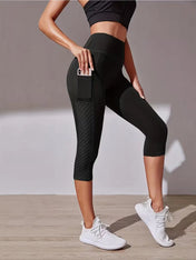 Hannah Women's Capri Leggings | High Waist Design with Pockets