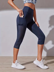 Hannah Women's Capri Leggings | High Waist Design with Pockets