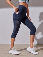 Hannah Women's Capri Leggings | High Waist Design with Pockets