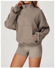 Jasmine Women's Half Zip Sweatshirt | Lightweight Cotton Blend