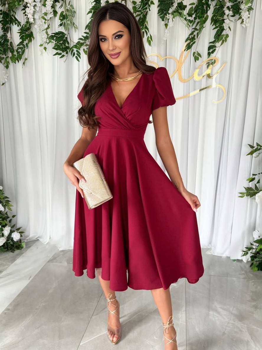 Jasmine Women's Dress | Flowing Design with Short Sleeves