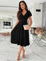 Jasmine Women's Dress | Flowing Design with Short Sleeves