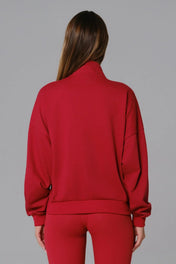 Jasmine Women's Half Zip Sweatshirt | Lightweight Cotton Blend