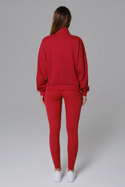 Jasmine Women's Half Zip Sweatshirt | Lightweight Cotton Blend
