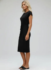 Katrina Women's Midi Dress | Round Neck Casual Dress