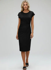 Katrina Women's Midi Dress | Round Neck Casual Dress