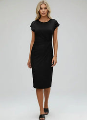 Katrina Women's Midi Dress | Round Neck Casual Dress