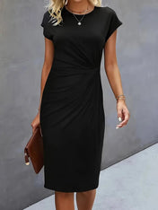 Katrina Women's Midi Dress | Round Neck Casual Dress