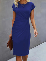 Katrina Women's Midi Dress | Round Neck Casual Dress