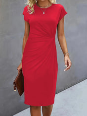 Katrina Women's Midi Dress | Round Neck Casual Dress
