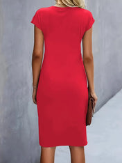 Katrina Women's Midi Dress | Round Neck Casual Dress