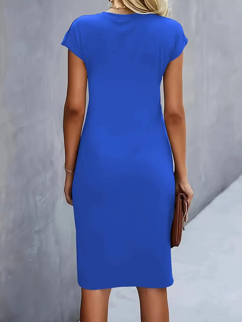 Katrina Women's Midi Dress | Round Neck Casual Dress
