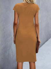 Katrina Women's Midi Dress | Round Neck Casual Dress