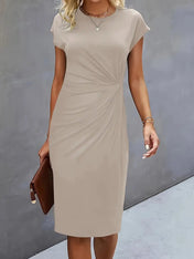 Katrina Women's Midi Dress | Round Neck Casual Dress