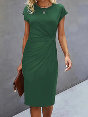 Katrina Women's Midi Dress | Round Neck Casual Dress