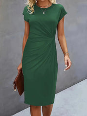 Katrina Women's Midi Dress | Round Neck Casual Dress