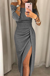Kyla Women's Evening Dress | Off-Shoulder Design Black