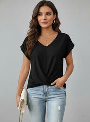 Lia Women's T-Shirt | Short Sleeve Polyester Design