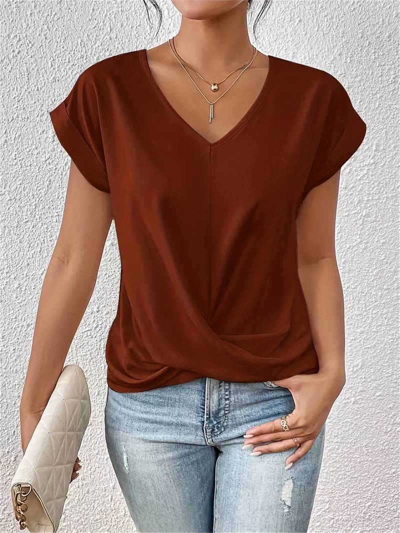 Lia Women's T-Shirt | Short Sleeve Polyester Design