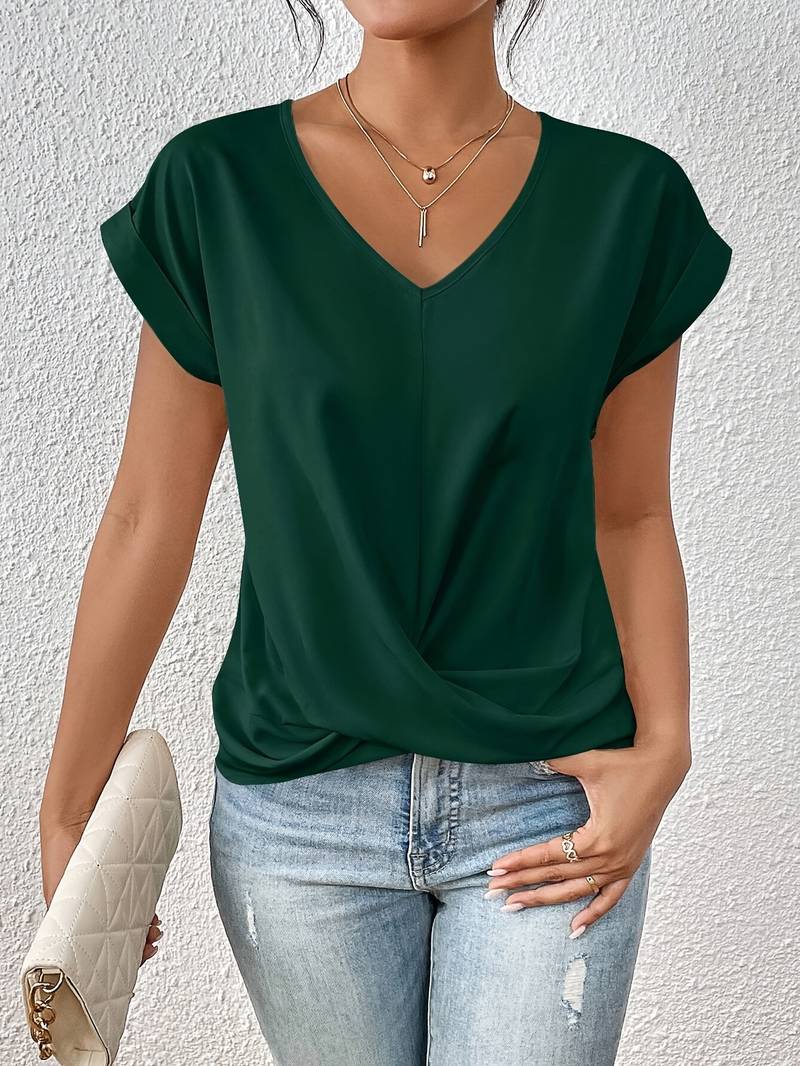 Lia Women's T-Shirt | Short Sleeve Polyester Design