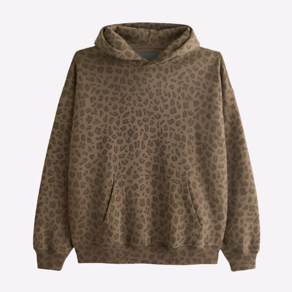 Liam Unisex Hoodie | Leopard Print Design
