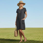 Lina Women's Casual Dress | Short Sleeve with Pockets