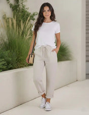 Lina Women's Trousers | Relaxed Fit Linen Pants