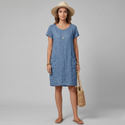 Lina Women's Casual Dress | Short Sleeve with Pockets