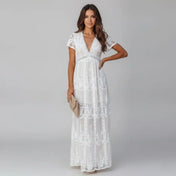 Lina Women's Maxi Dress | Flowing Lace Design