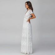 Lina Women's Maxi Dress | Flowing Lace Design