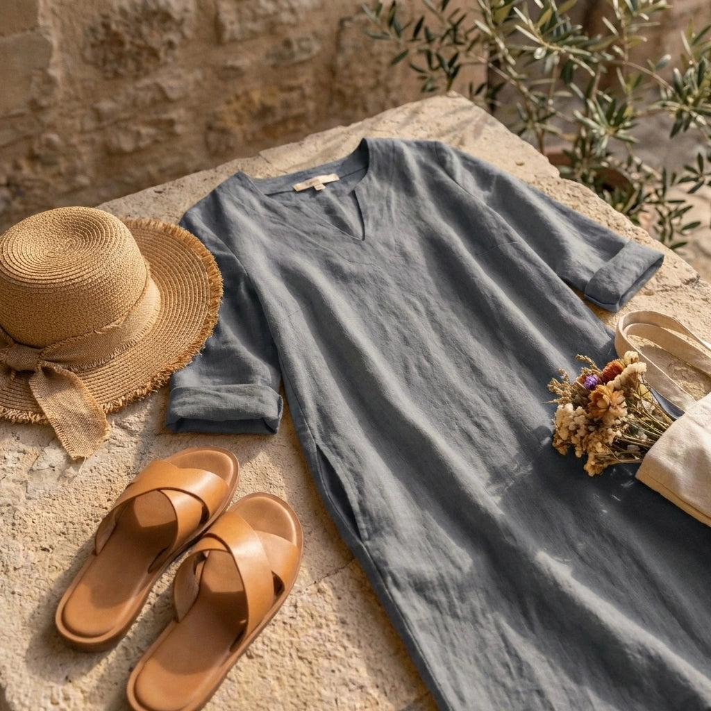 Lina Women's Maxi Dress | Airy A-Line Design