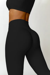 Madeline Women's Gym Leggings | High-Waist Design with Ruched Detail
