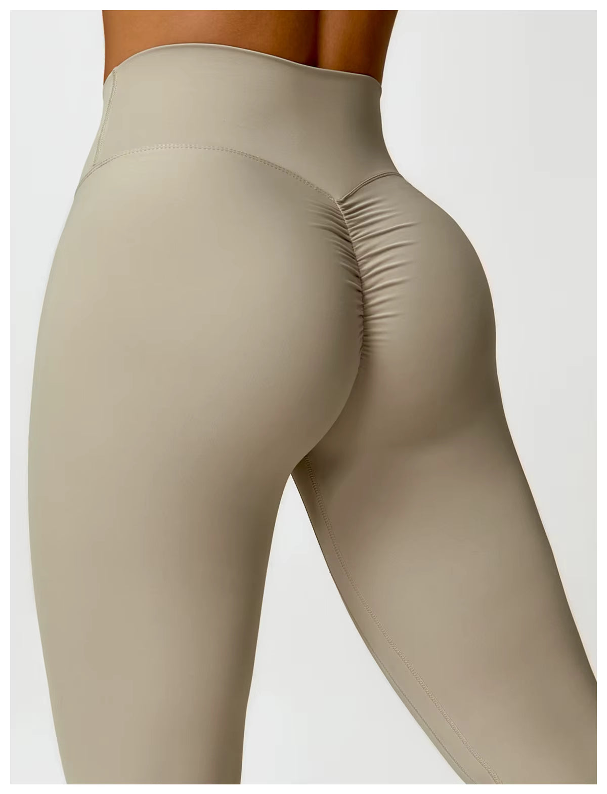 Madeline Women's Gym Leggings | High-Waist Design with Ruched Detail