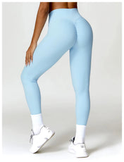 Madeline Women's Gym Leggings | High-Waist Design with Ruched Detail