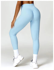Madeline Women's Gym Leggings | High-Waist Design with Ruched Detail
