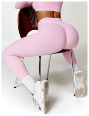 Madeline Women's Gym Leggings | High-Waist Design with Ruched Detail