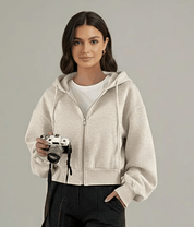 Mara Women's Hooded Sweatshirt | Cropped Relaxed Fit