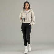 Mara Women's Hooded Sweatshirt | Cropped Relaxed Fit