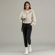 Mara Women's Hooded Sweatshirt | Cropped Relaxed Fit