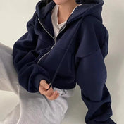 Mara Women's Hooded Sweatshirt | Cropped Relaxed Fit