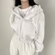 Mara Women's Hooded Sweatshirt | Cropped Relaxed Fit