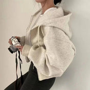 Mara Women's Hooded Sweatshirt | Cropped Relaxed Fit