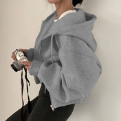Mara Women's Hooded Sweatshirt | Cropped Relaxed Fit