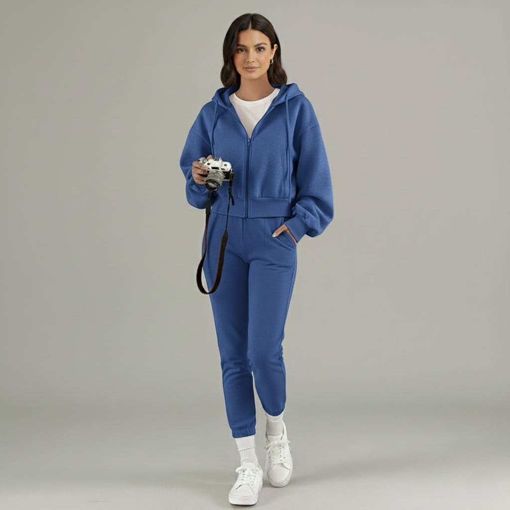Mara Women's Hooded Sweatshirt | Cropped Relaxed Fit