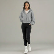 Mara Women's Hooded Sweatshirt | Cropped Relaxed Fit