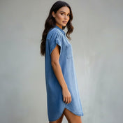 Mia Women's Denim Skirt | Classic Blue Design