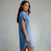 Mia Women's Denim Skirt | Classic Blue Design